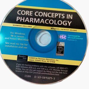 Core Concepts In Pharmacology CD ROM Norma Holland Michael Patrick Adams